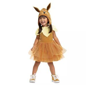 Disguise Toddler Pokémon Eevee Halloween Costume Dress Sz M 3T-4T